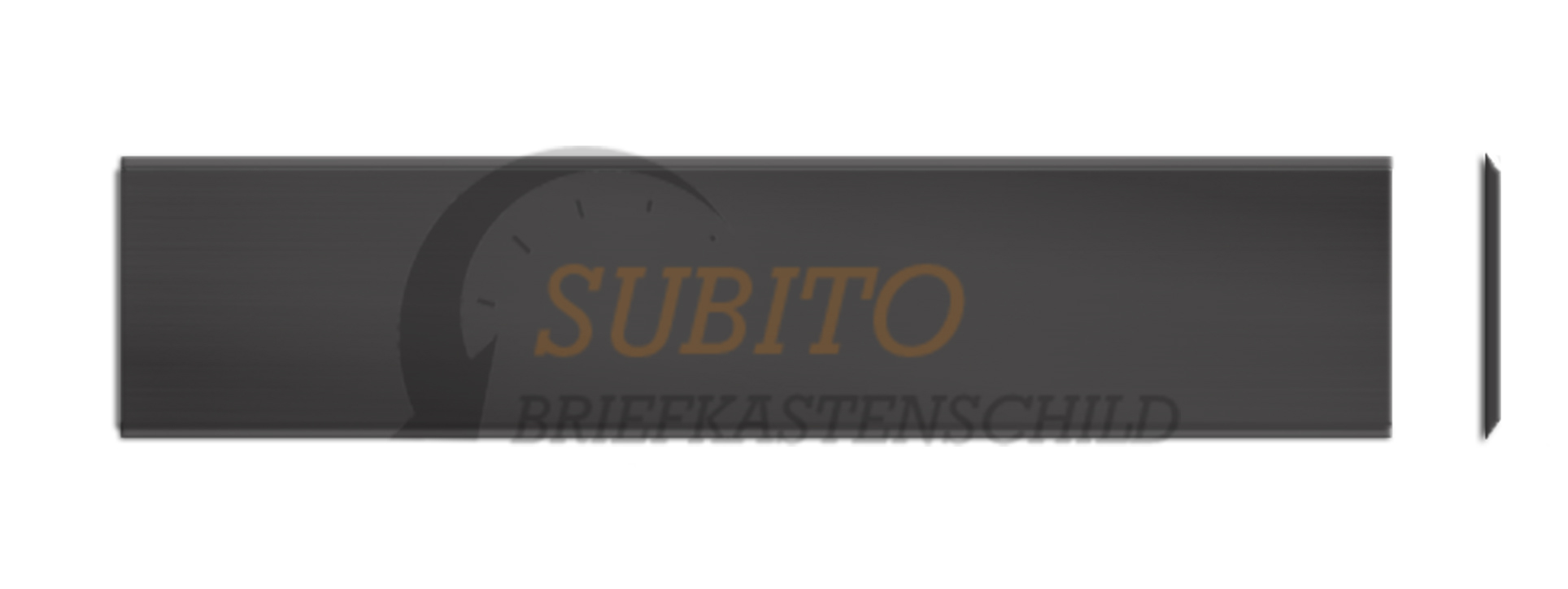 Klingelschild Sonnex 61 x 14 Alu schwarz matt